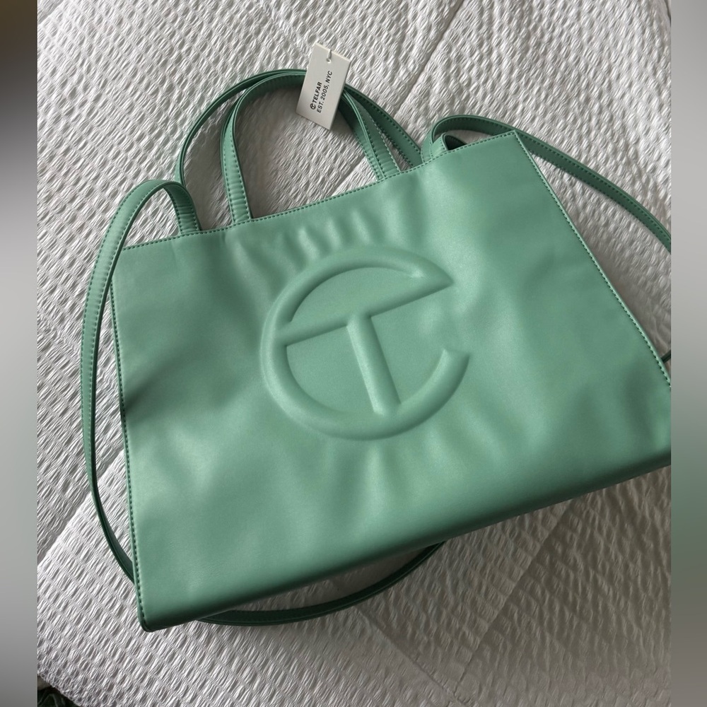NWT Telfar Medium Shopping Bag in Color Sage